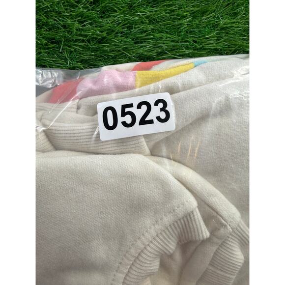 Hello Kitty Sanrio Rainbow Wave Crewneck Sweatshirt Girls L 10-12 Pastel Retro - Picture 10 of 10